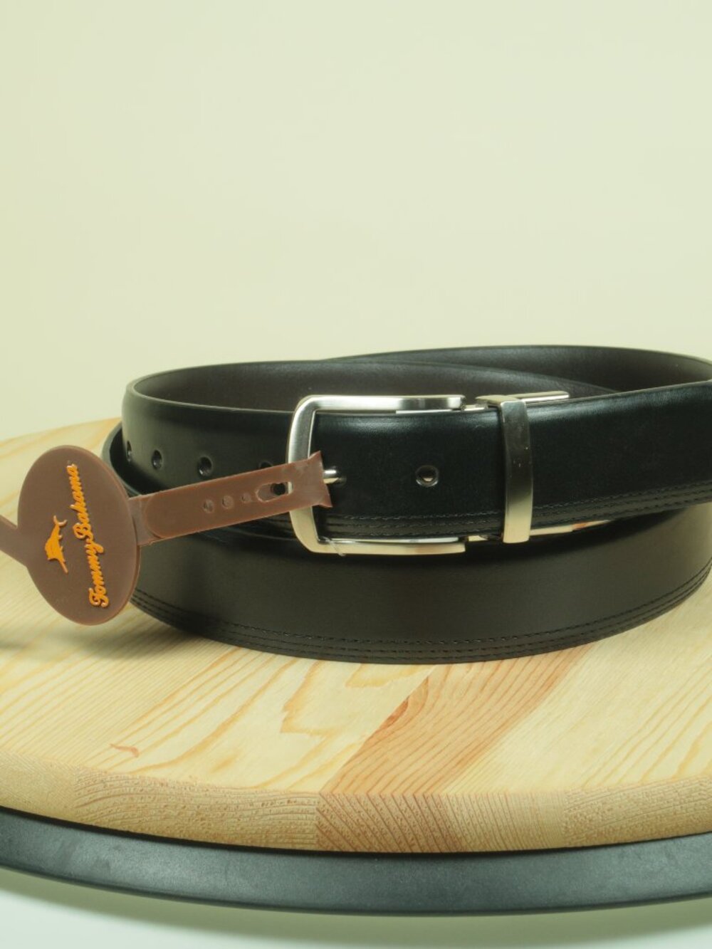 Tommy Bahama Reversible Leather Belt Mens XL Black Brown New